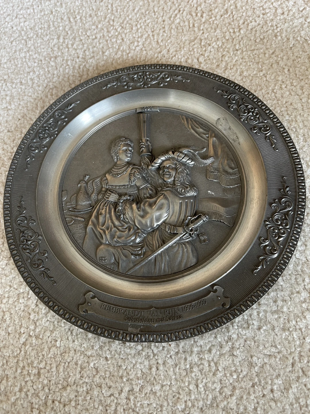 Rembrandt "Saskia with Sasian" Decorative Plate