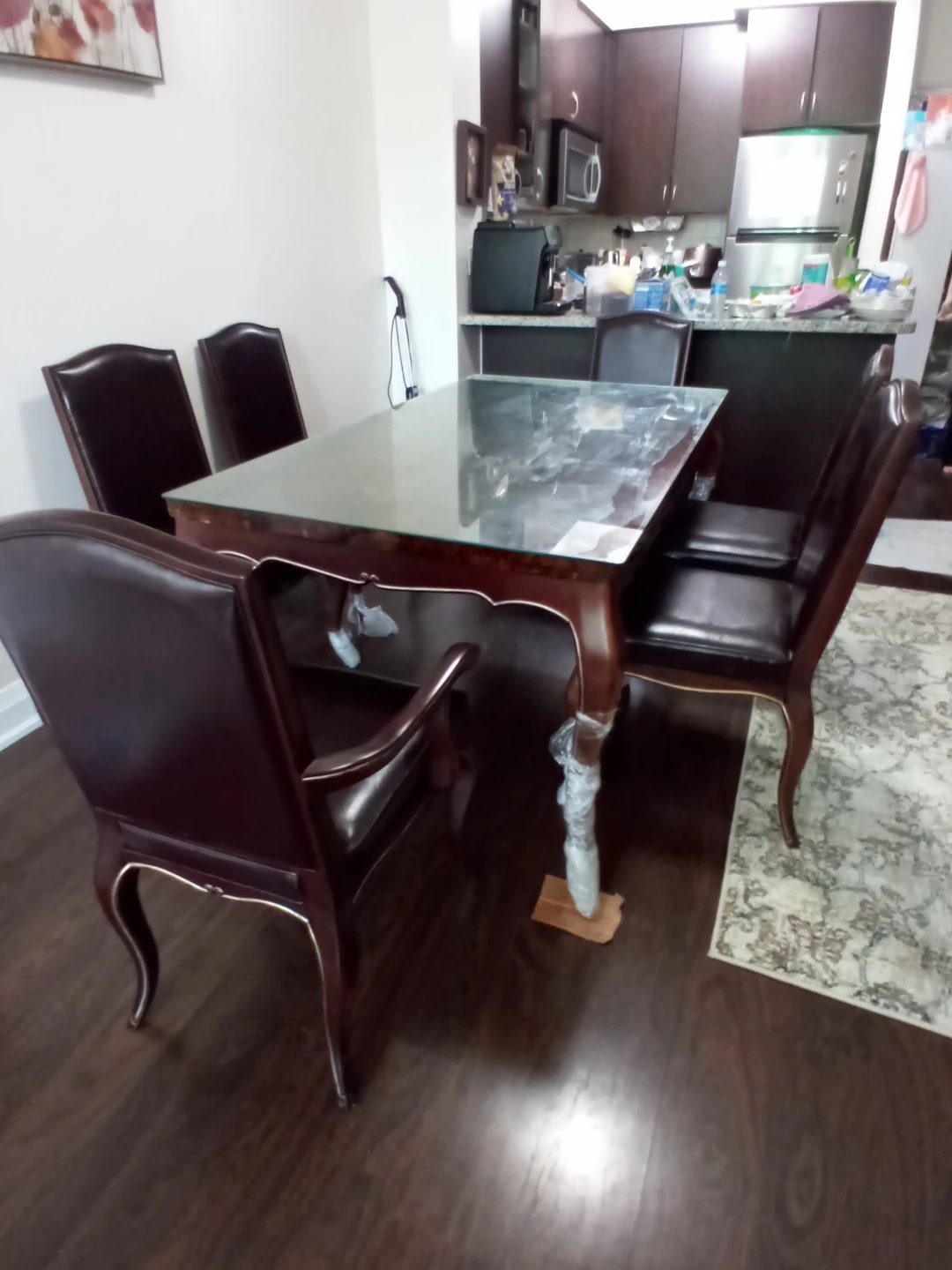 Dining Table Set with 6 Chairs