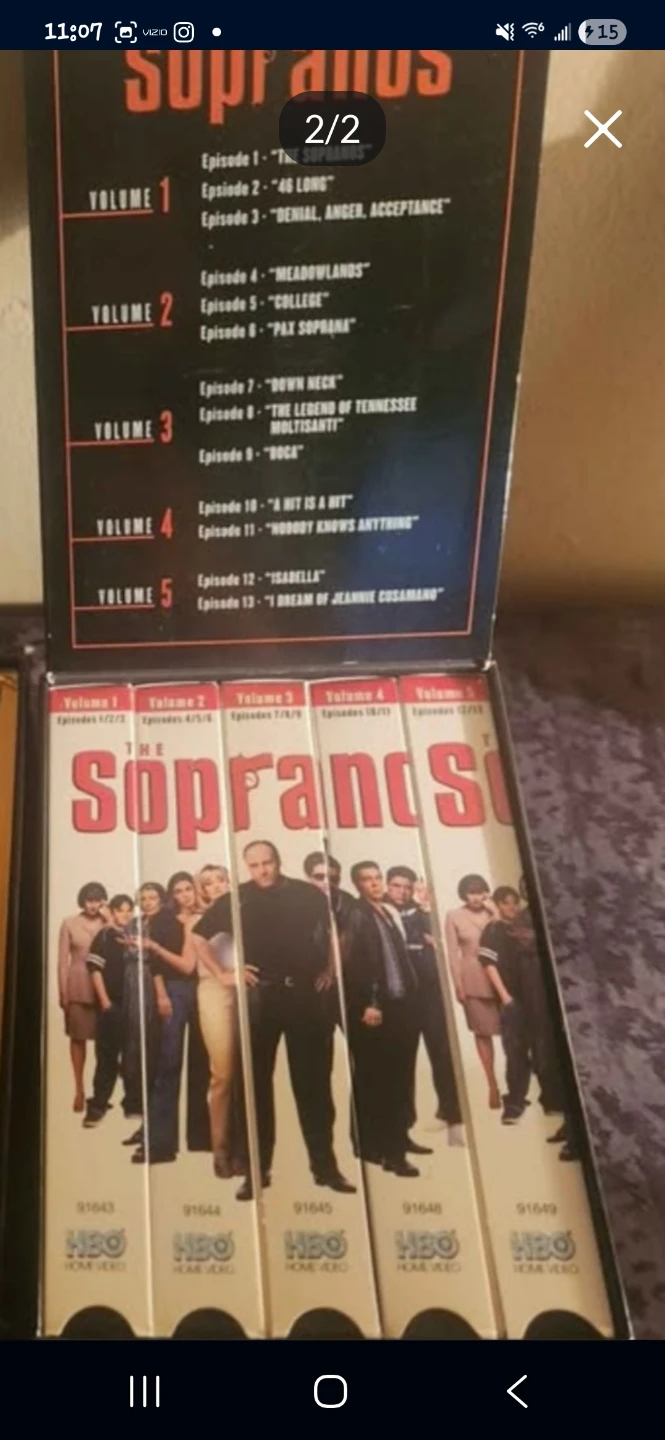 Vintage The Sopranos Season 1 VHS Boxed Set HBO Home Video - photo 2
