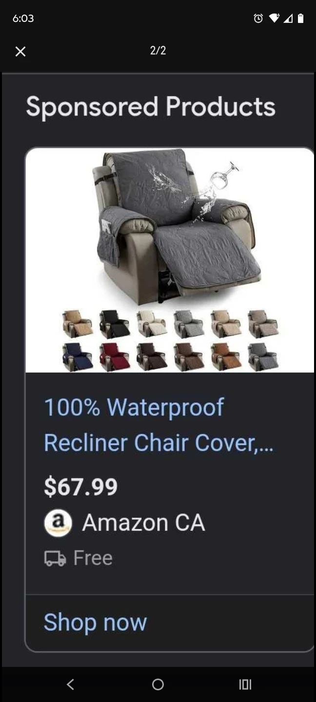 100% Waterproof Recliner Chair Cover