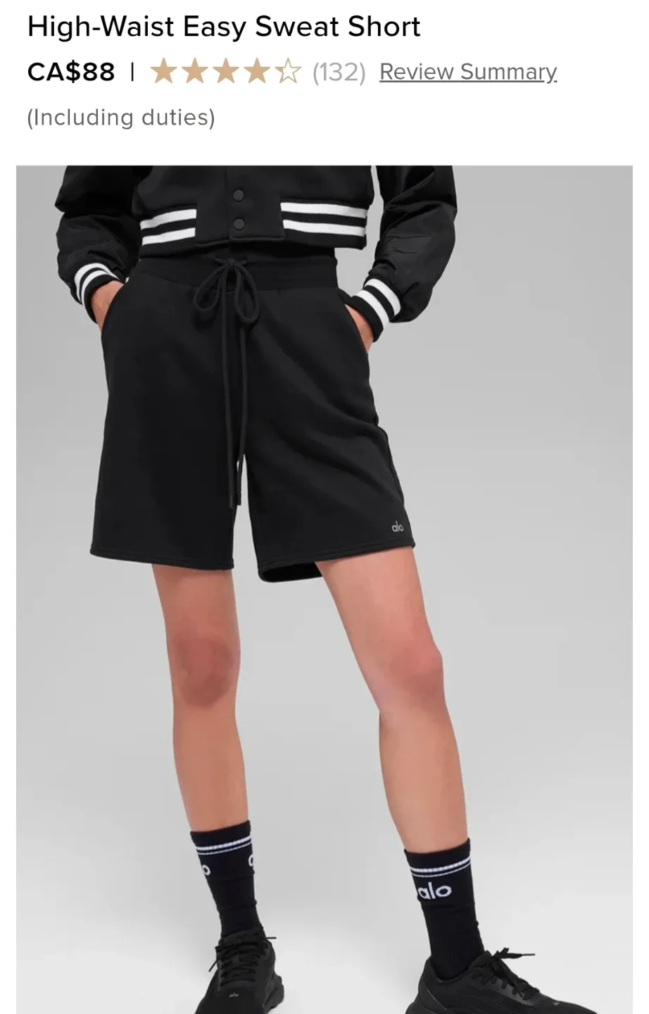ALO High-Waist Easy Sweat Shorts