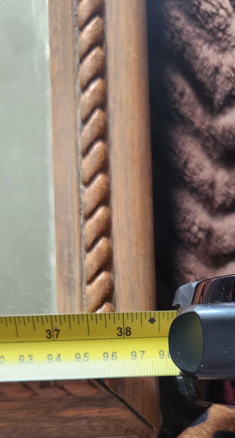 Vintage Wood Framed Mirror - photo 3