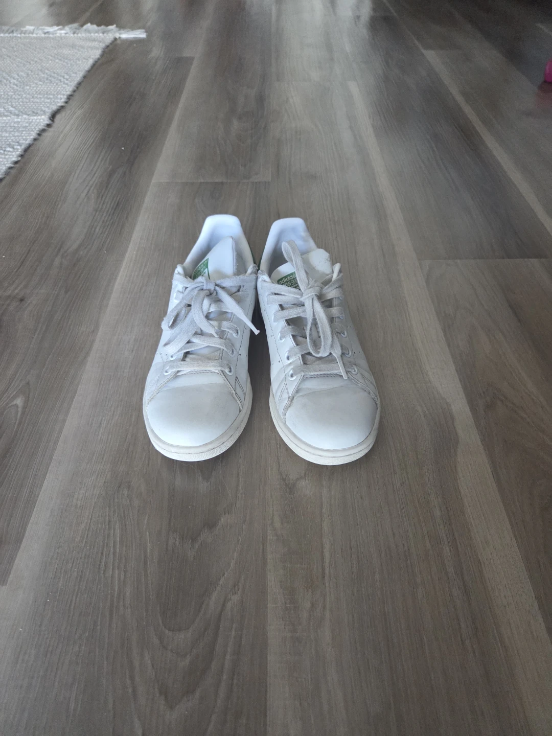 Adidas Stan Smith White Green Shoes - photo 2