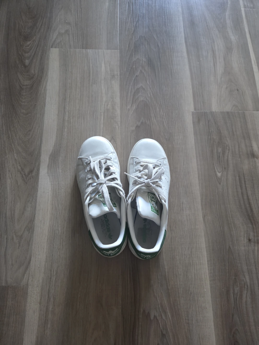 Adidas Stan Smith White Green Shoes - photo 3
