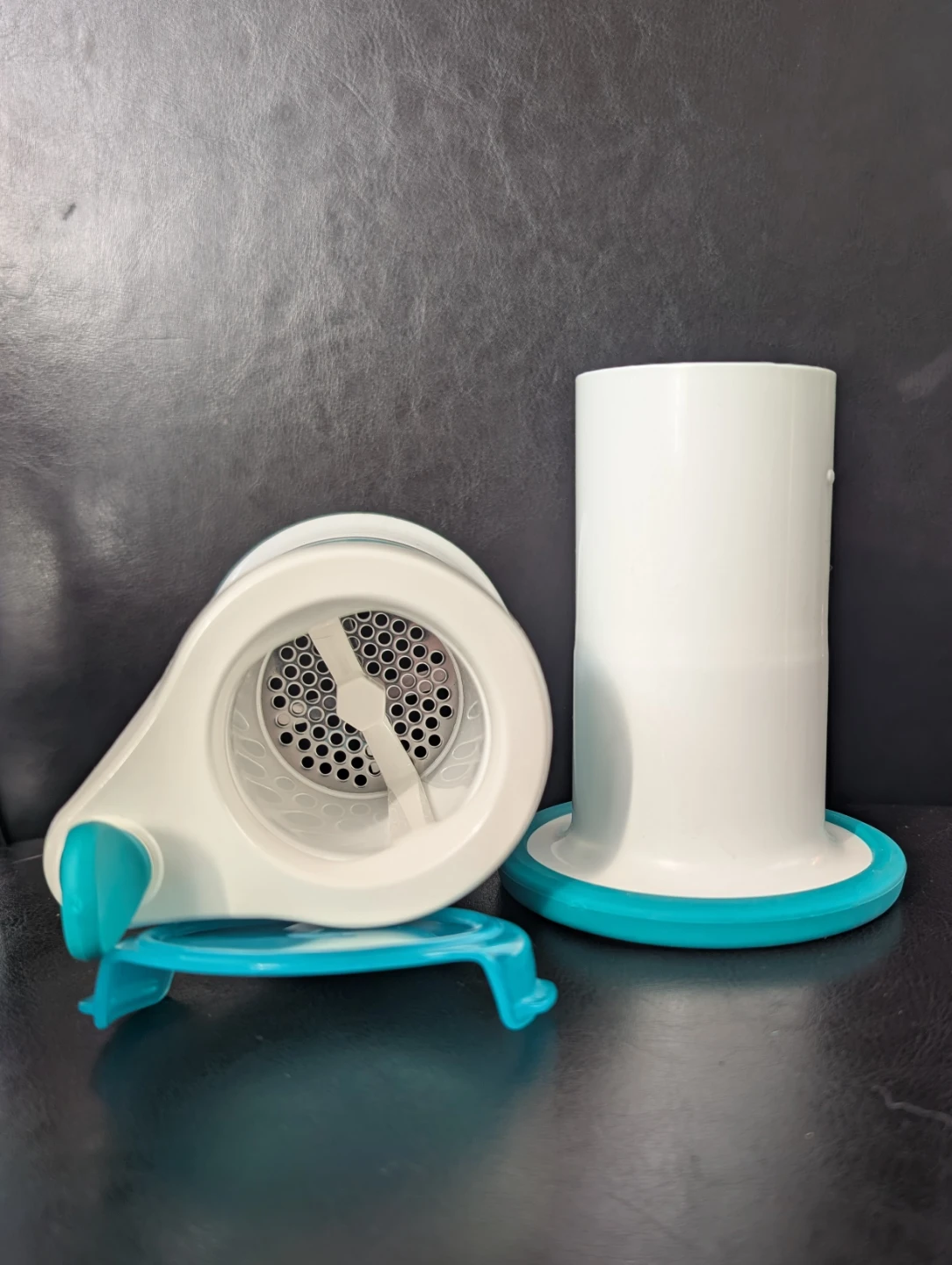 OXO Tot Portable Baby Food Mill / Masher – Teal & White - photo 2