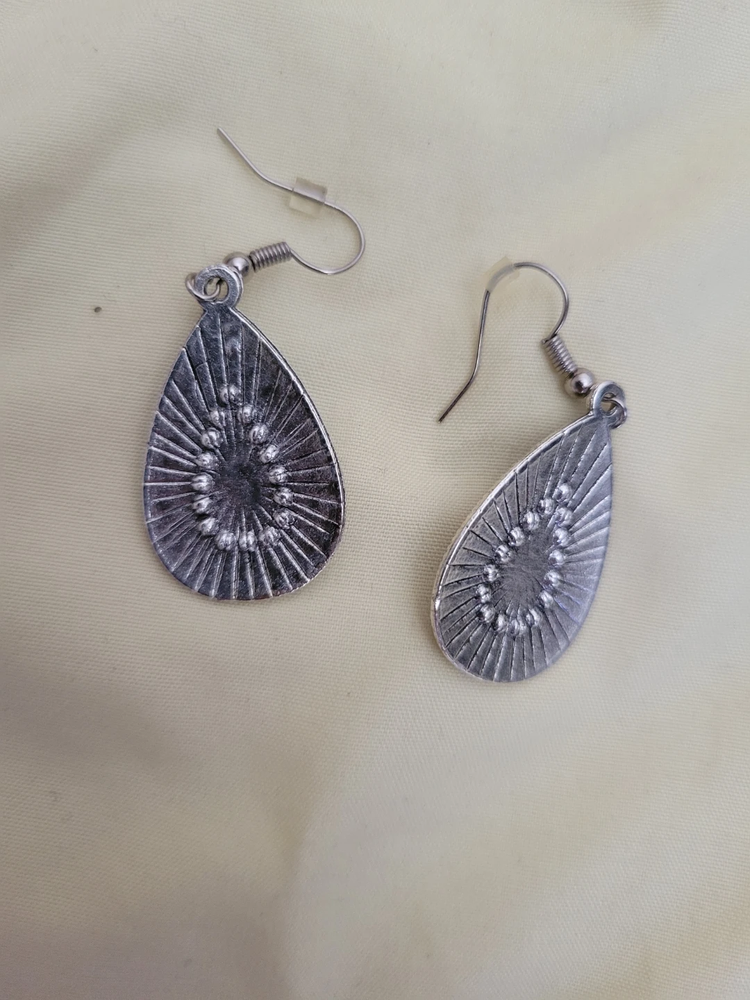 Teardrop Dangle Earrings with Multicolor Beads - photo 2