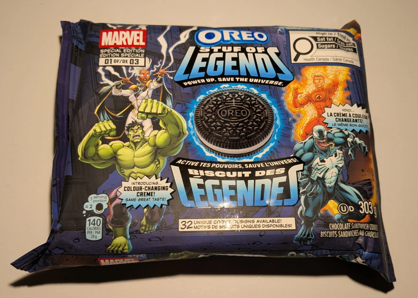 Marvel Oreo Stuff of Legends set of 3