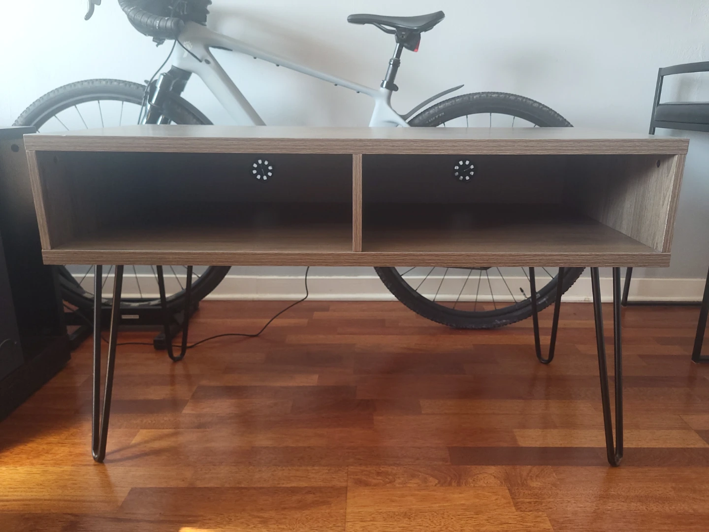 Mid-Century Modern Style TV Stand with Hairpin Legs