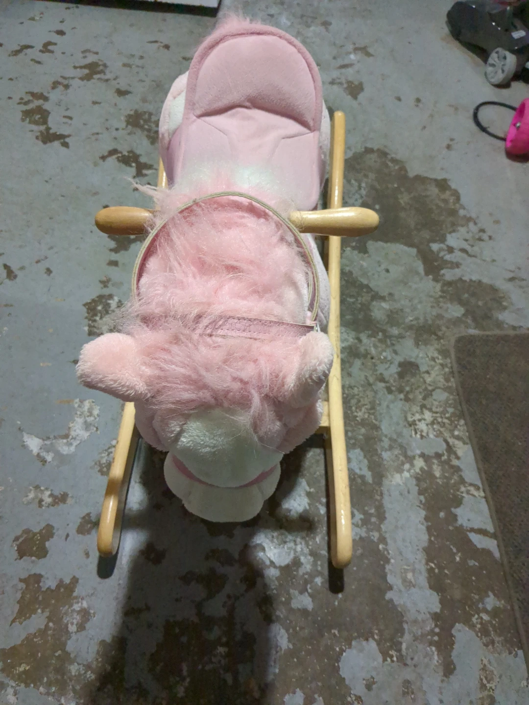 Pink Plush Rocking Horse - photo 3