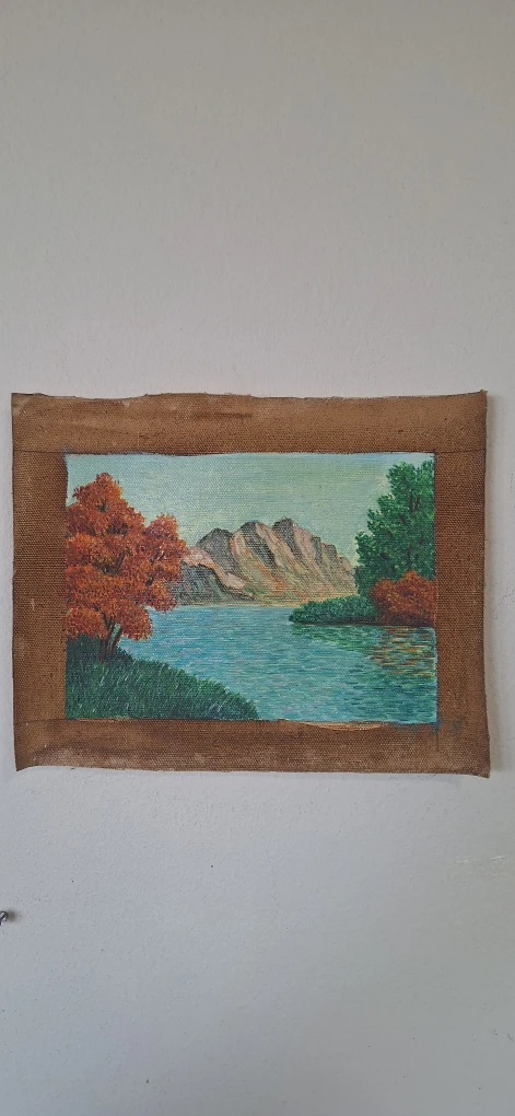 Vintage Landscape Oil Painting - photo 2