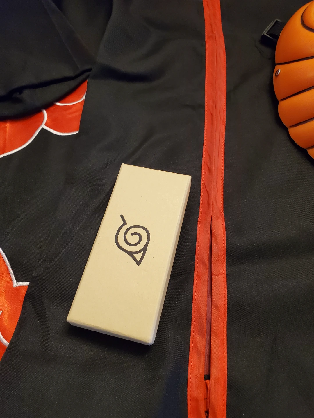 Naruto Akatsuki Cloak Set with Mask and Ring - photo 3