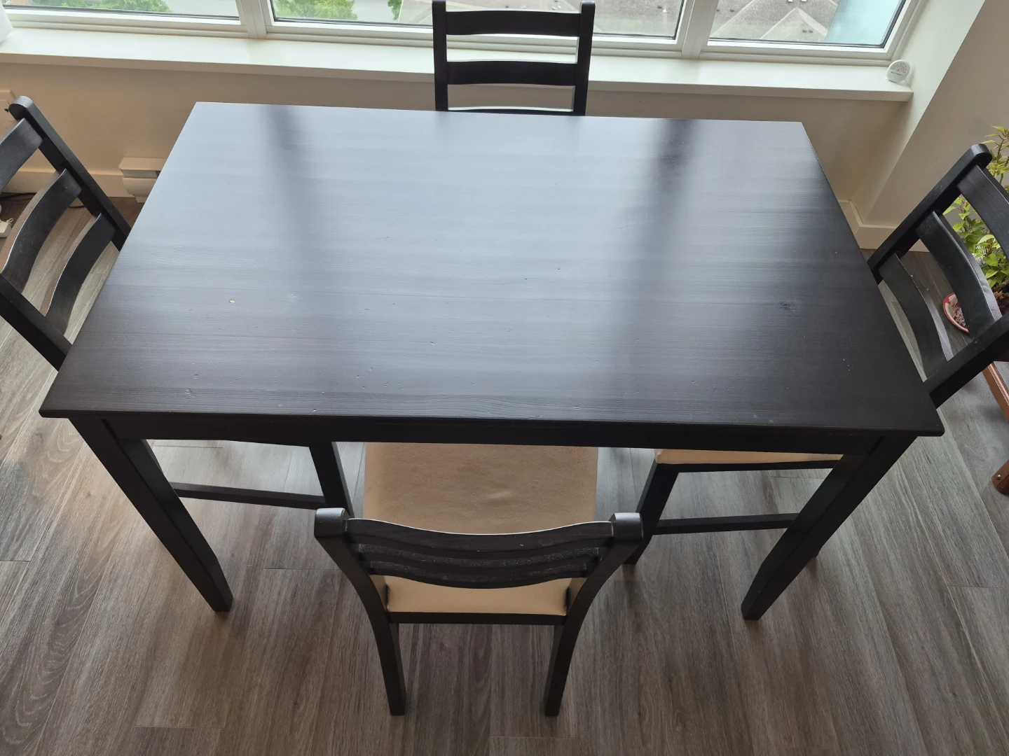 Ikea Lerham Dining Table with 4 chairs