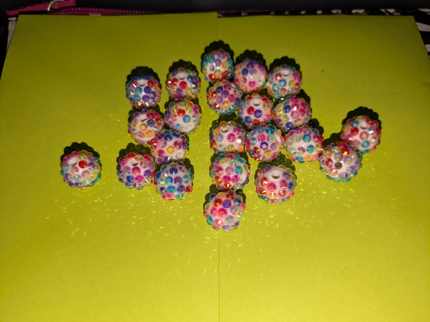 Craft Beads - Rainbow Sparkle