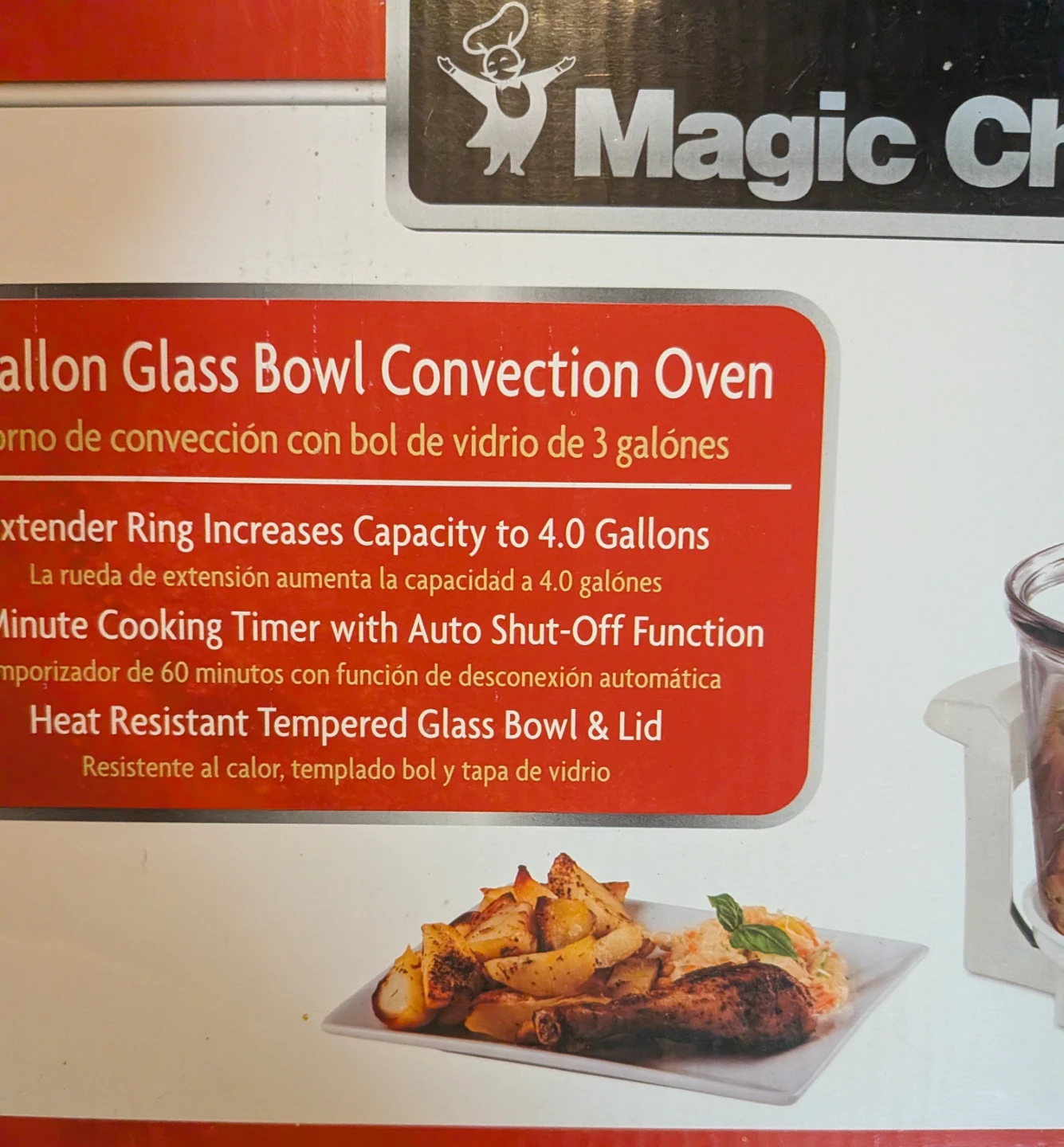 Magic Chef 3-Gallon Glass Bowl Convection Oven EWGC12W3 - photo 5