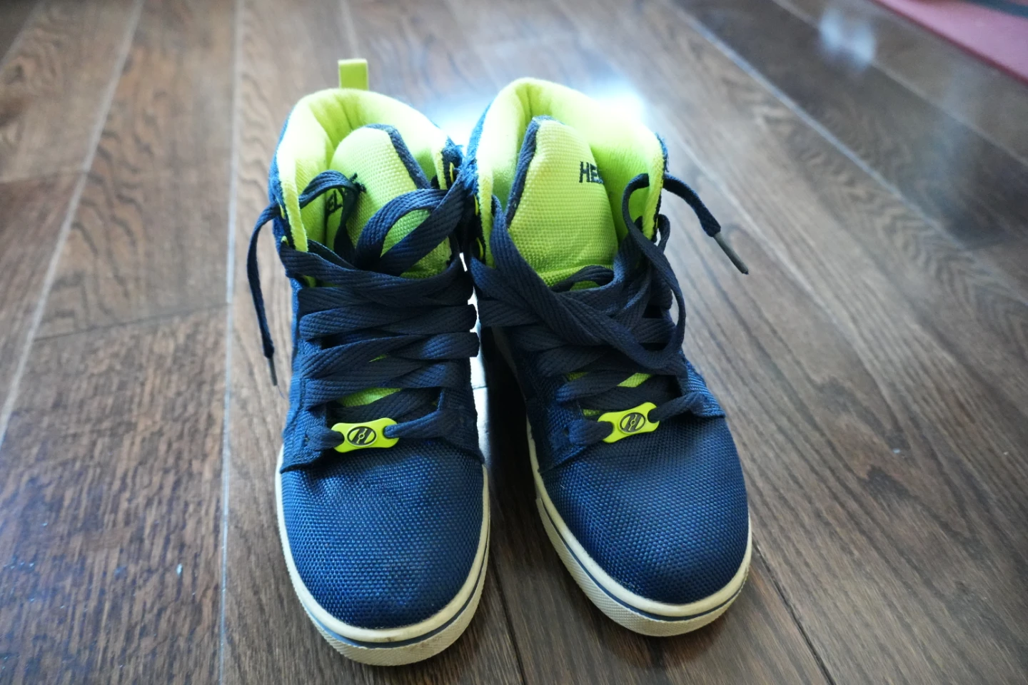 Heelys Boys' Blue and Neon Yellow Roller Shoes