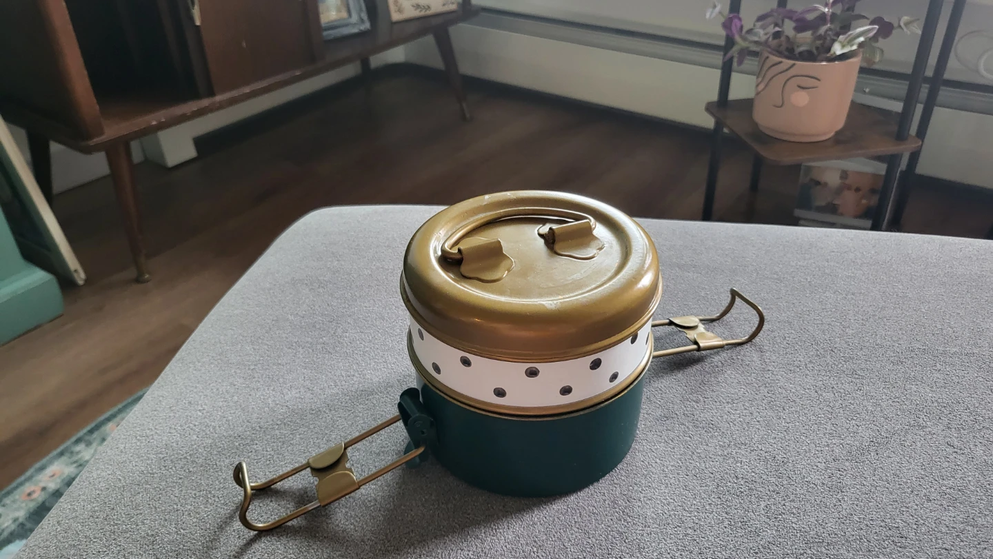 Metal picnic container/ bento box - photo 2