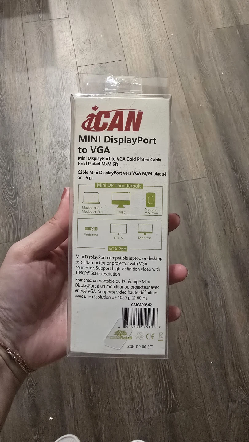 iCAN Mini DisplayPort to VGA Cable - 3FT - photo 2