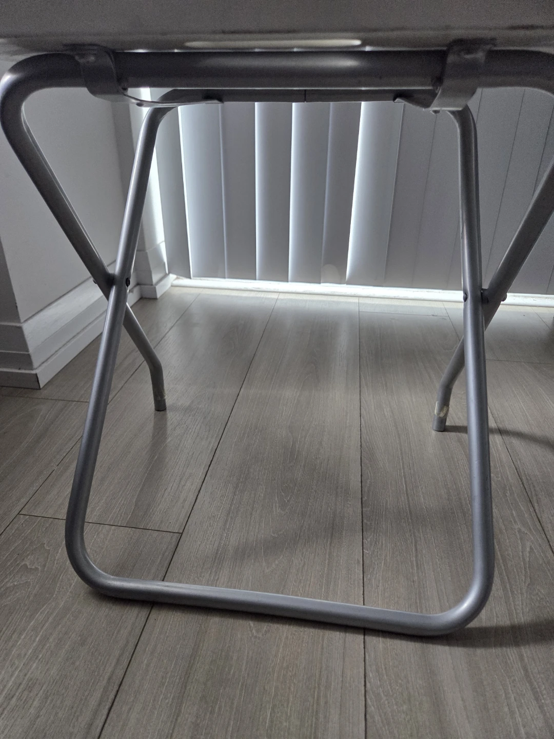 White Portable Folding Side Table - photo 5
