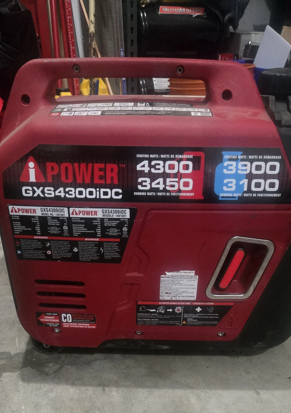 A-iPower Invertor 3450/4300W Generator