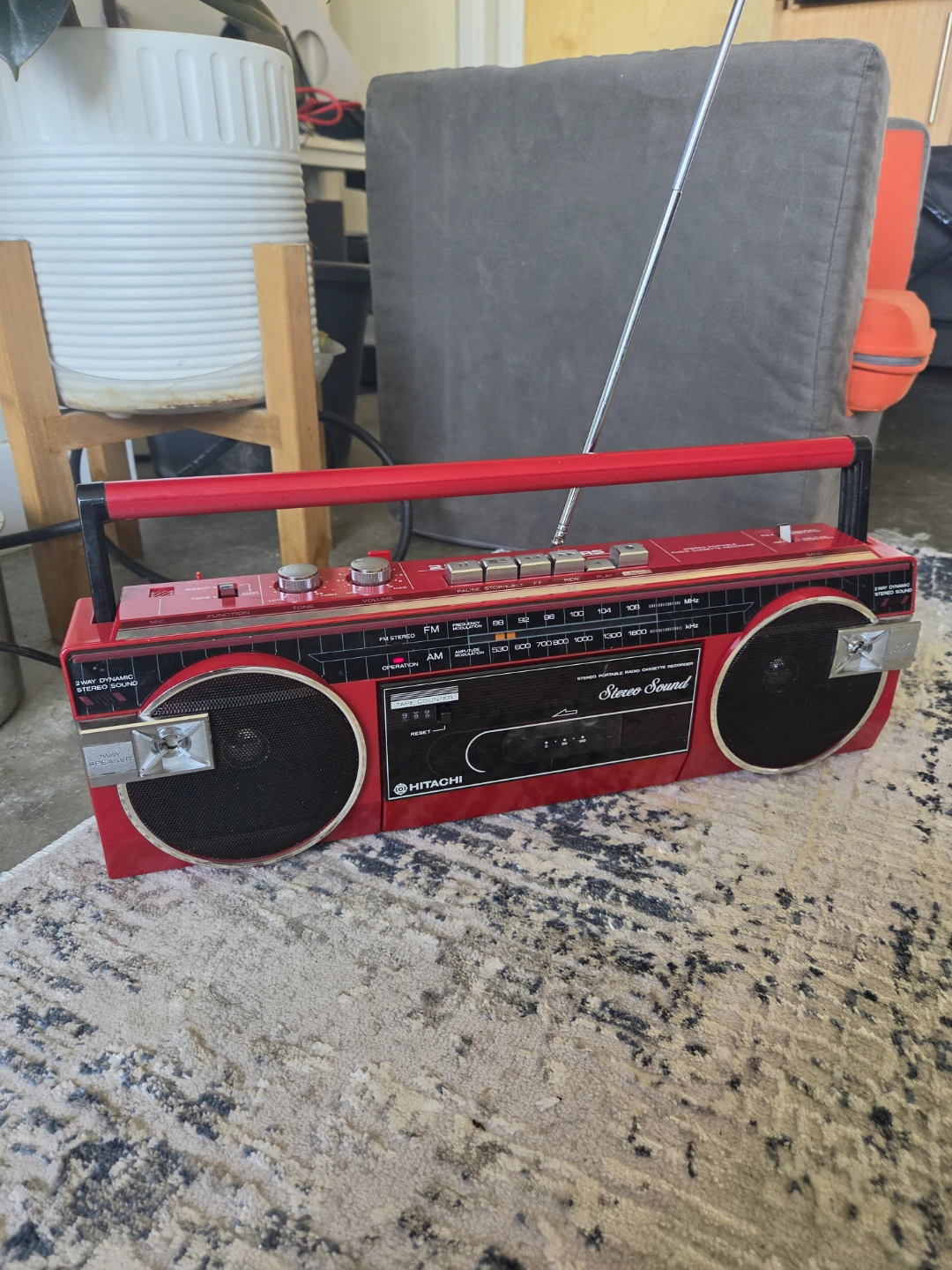 Vintage Hitachi Stereo Sound Boombox TRK-6400HC - photo 5