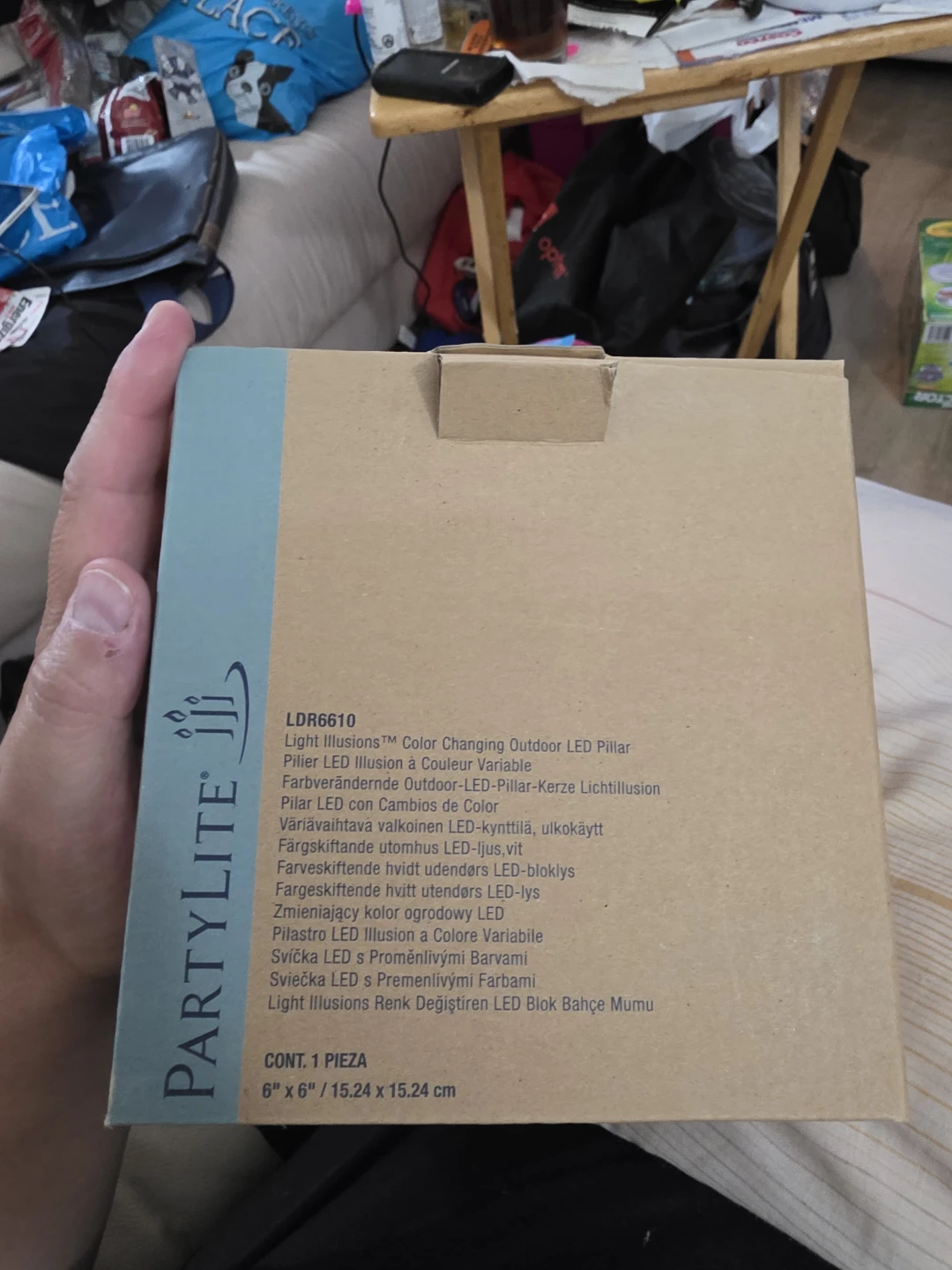 PartyLite LDR6610 Color Changing LED Pillar Candle