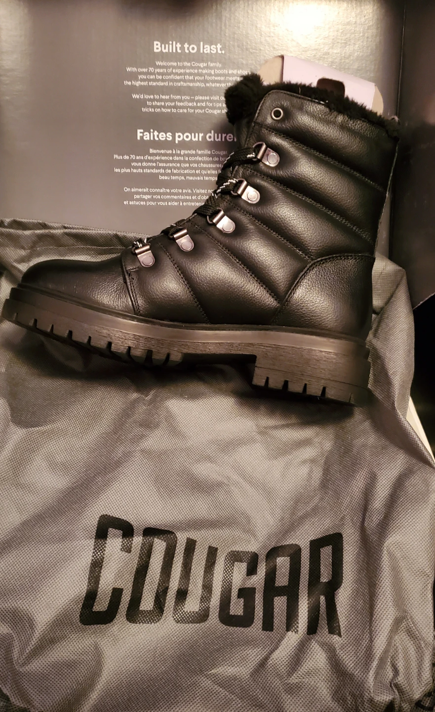 Cougar Vantage Black Leather Boots - photo 2