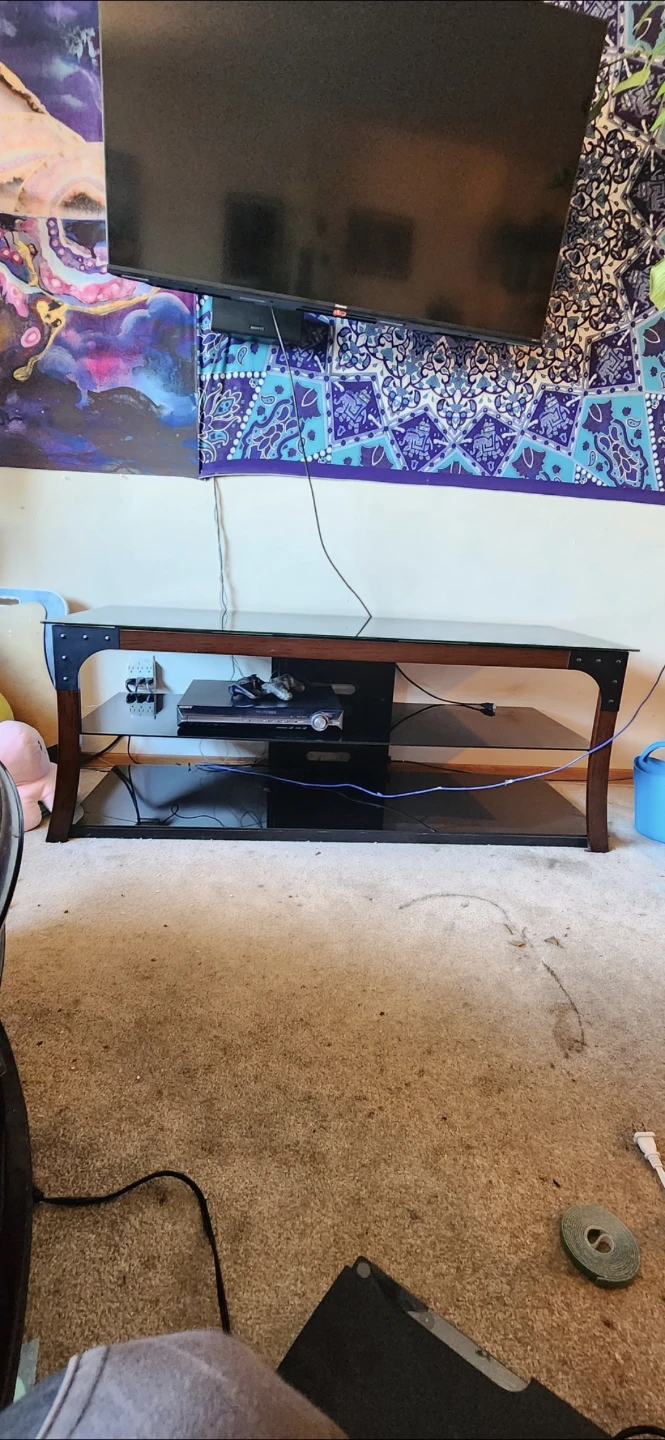 Glass Top TV Stand 6' - photo 3