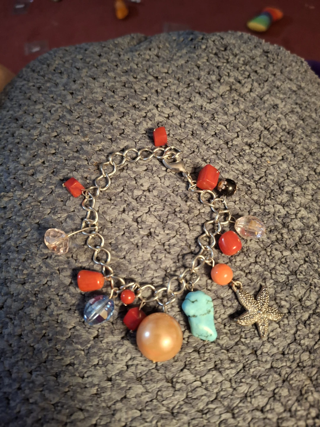 Beaded Charm Bracelet with Starfish - photo 3