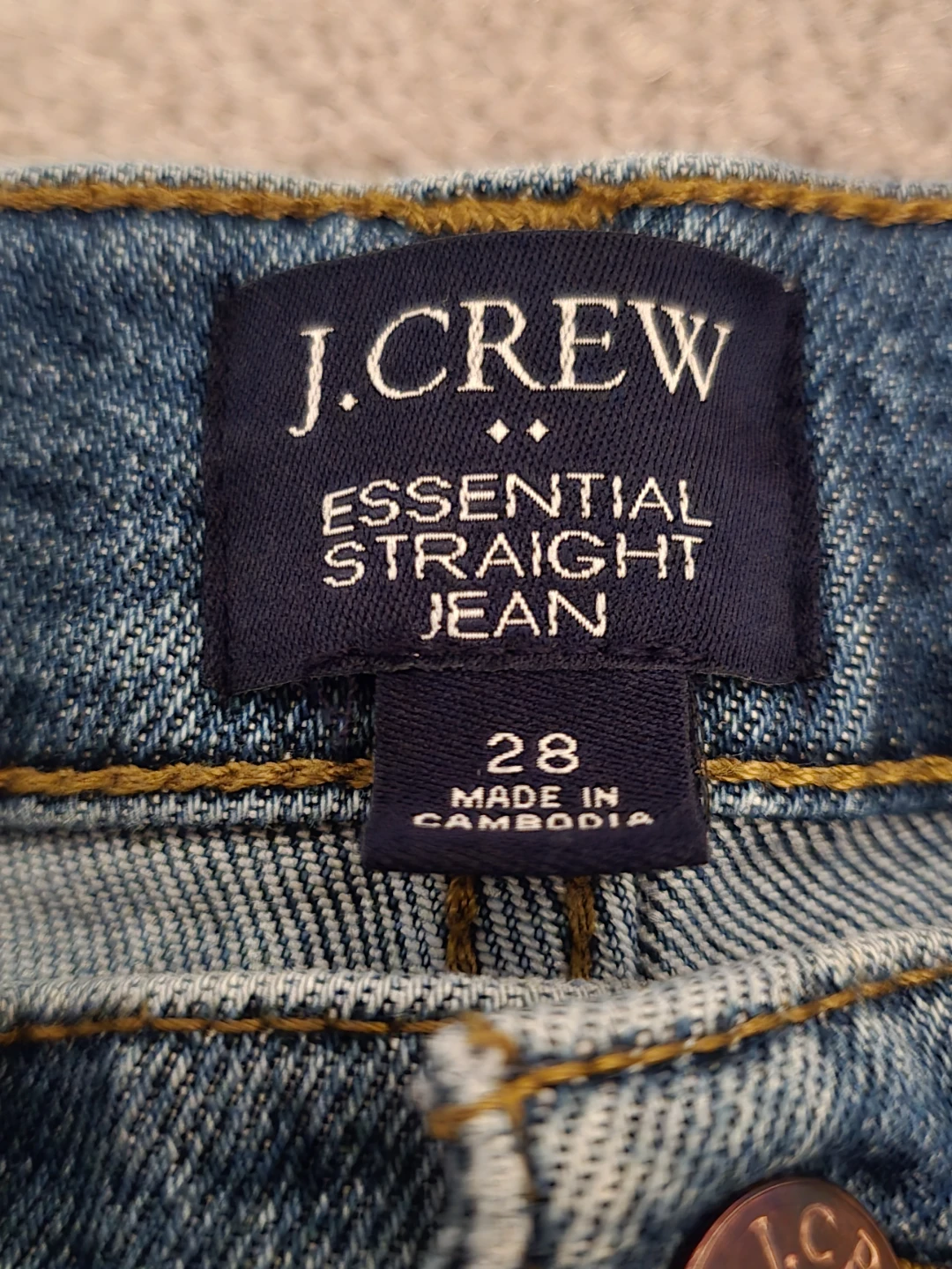 J. Crew Essential Straight Jean - Size 28 - photo 4