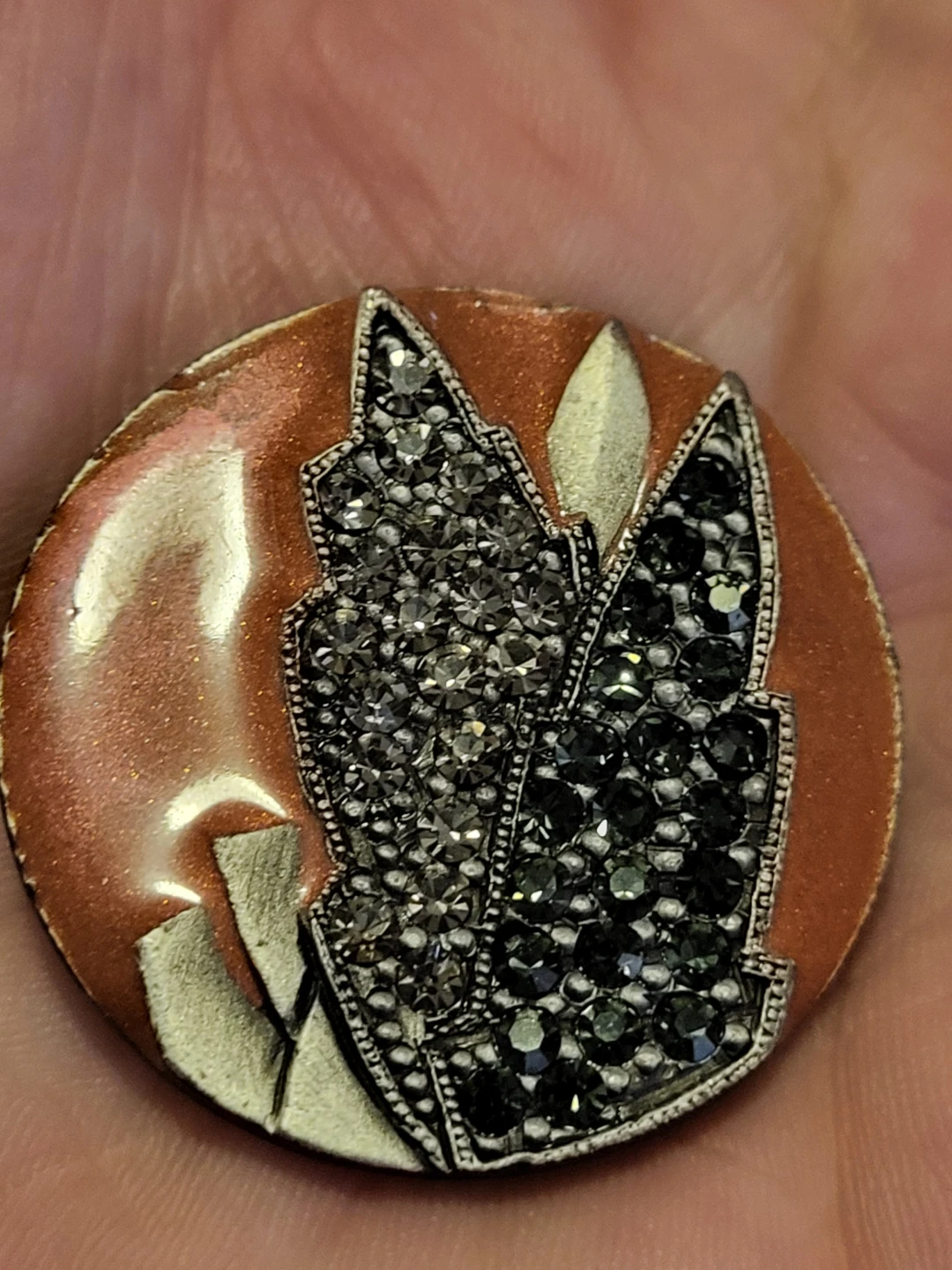 Vintage Edgar Berebi Enamel Button Earrings from the 80's Era