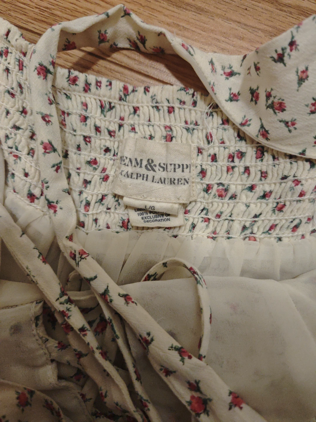 Cream Floral Mini Dress - Lauren Ralph Lauren - photo 2