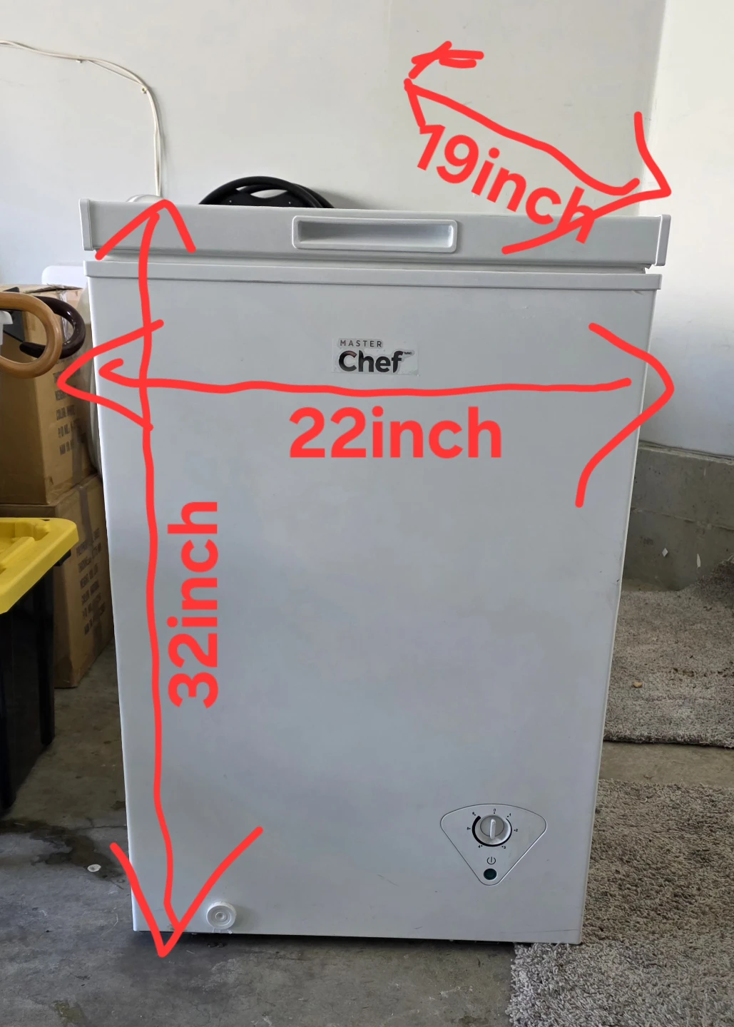 Master Chef Chest Freezer