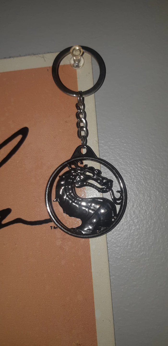 Mortal Kombat Dragon Logo Keychain