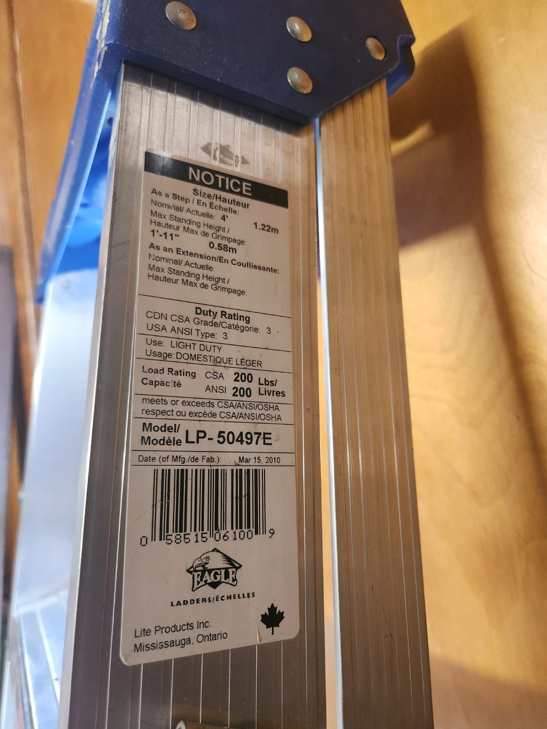 Lite Products Eagle Ladders LP-50497E Step Ladder - photo 3