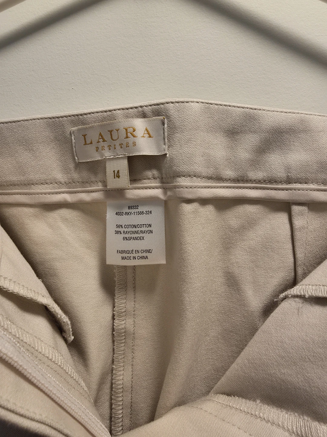 Laura Petites Beige Pants Size 14 - photo 4