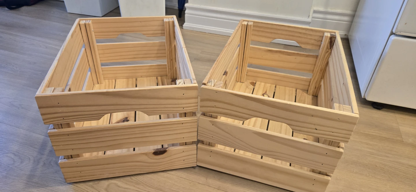 Wooden Crate Storage Box