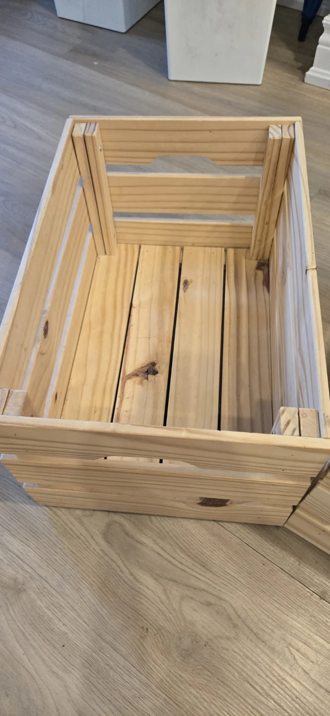 Wooden Crate Storage Box - photo 3