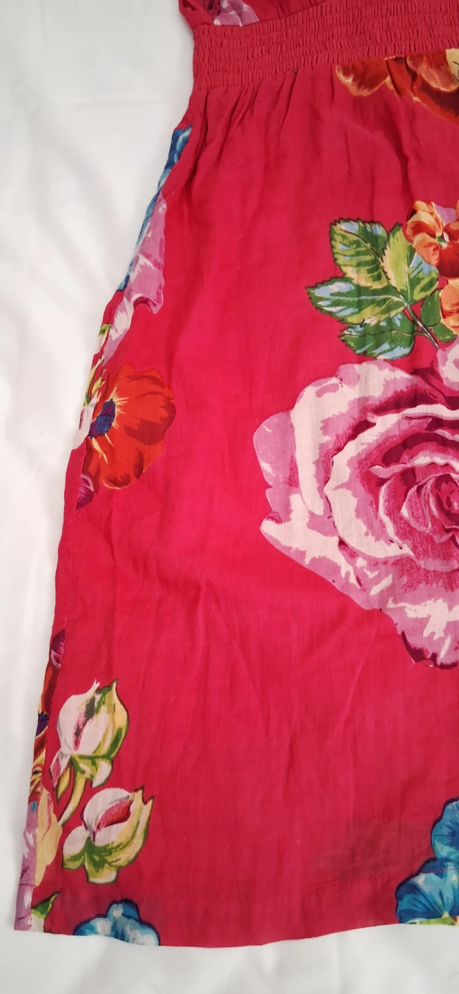Women's Fuschia Floral Halter Dress - photo 5