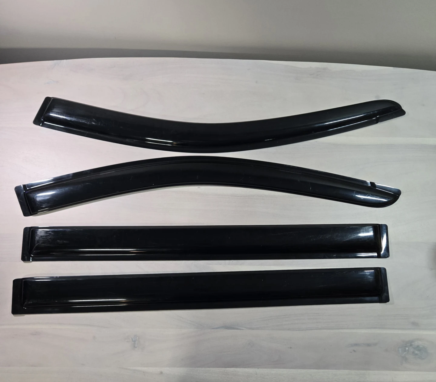 Set of 4 Black Window Deflectors