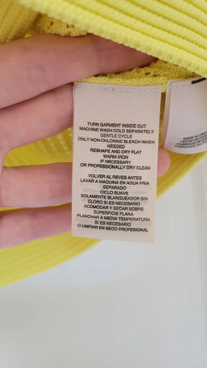 Rachel Roy Yellow Knit Tank Top - Size XL (NEW) - photo 4