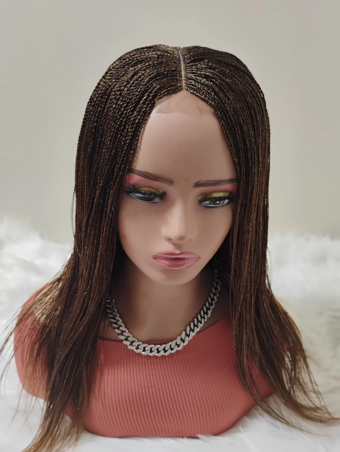 Brown Micro Braids Wig (1 million Braid Wig) - photo 4
