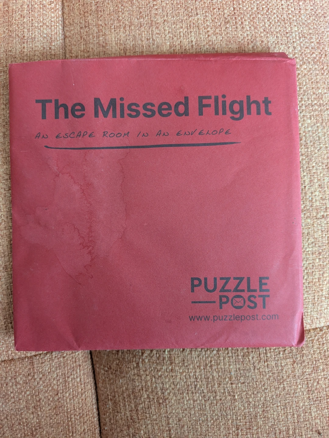 The Missed Flight Escape Room in an Envelope Puzzle Post Game