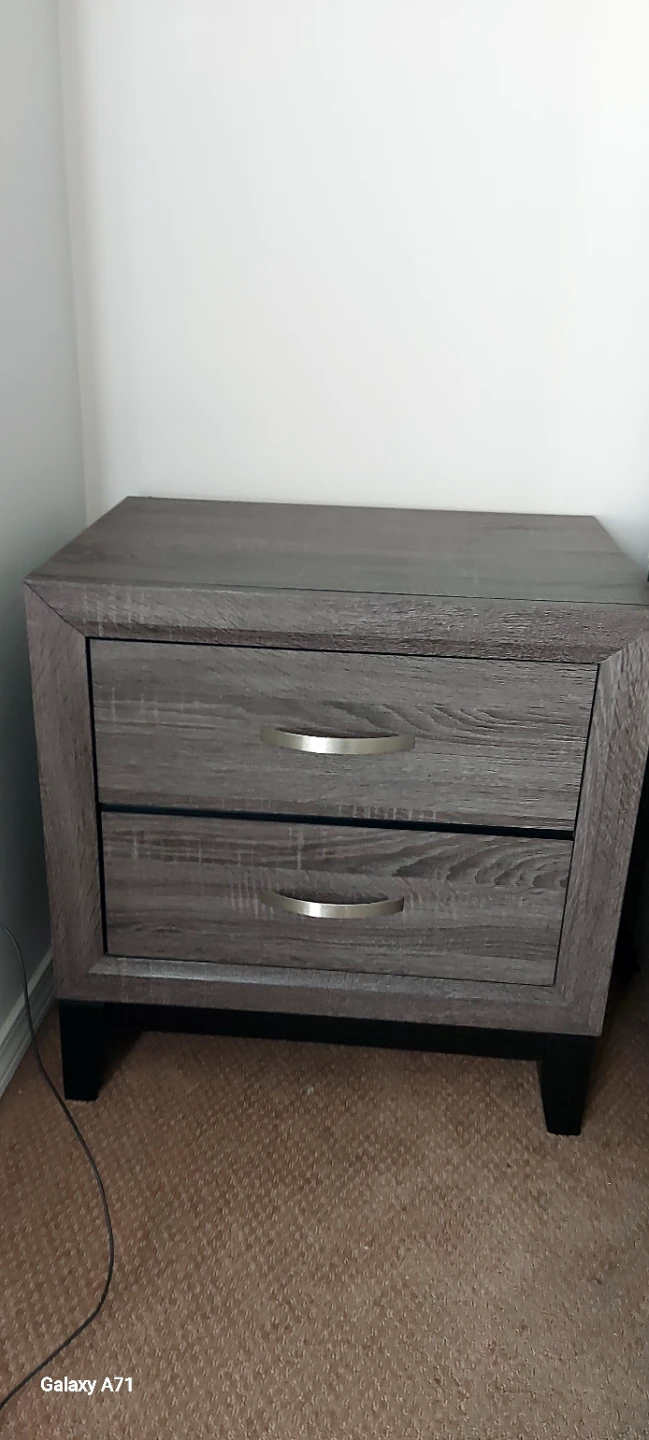 Grey Wood Dresser with Mirror - photo 4