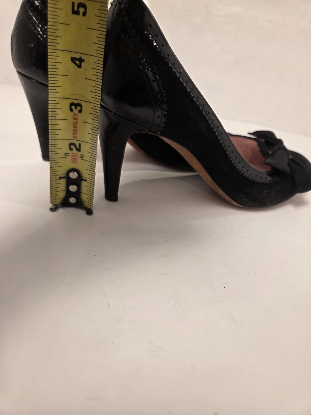 Moschino Black Suede Bow Heels - photo 4