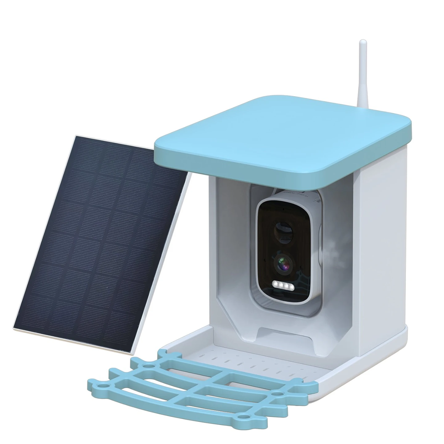 Squirrel Proof Bird Feeder with Camera and Solar Panel
