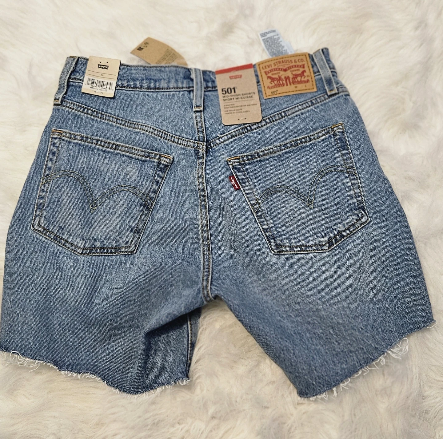 Levi's 501 Mid-Thigh Denim Shorts - photo 2