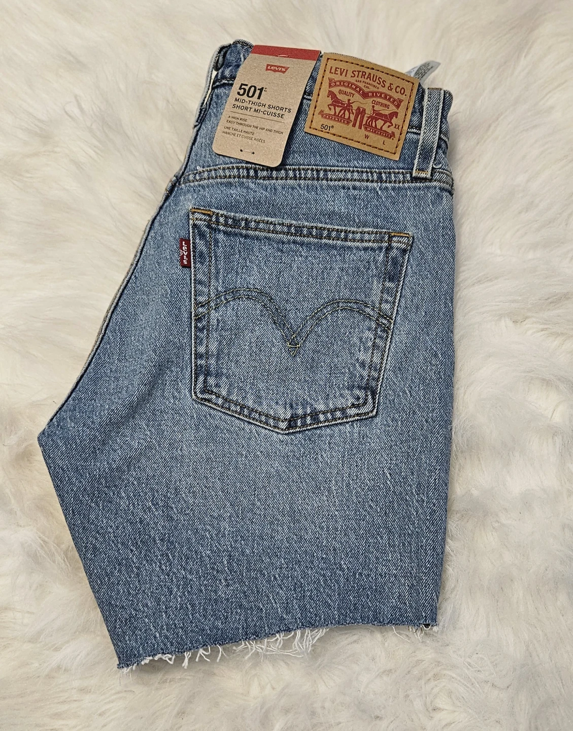 Levi's 501 Mid-Thigh Denim Shorts - photo 3