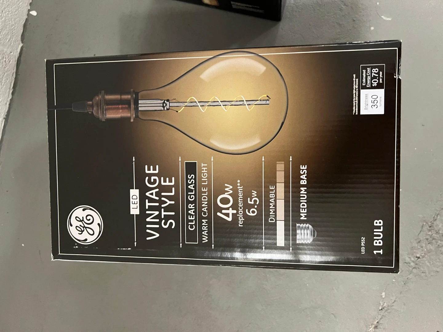 GE LED Vintage Style Bulb