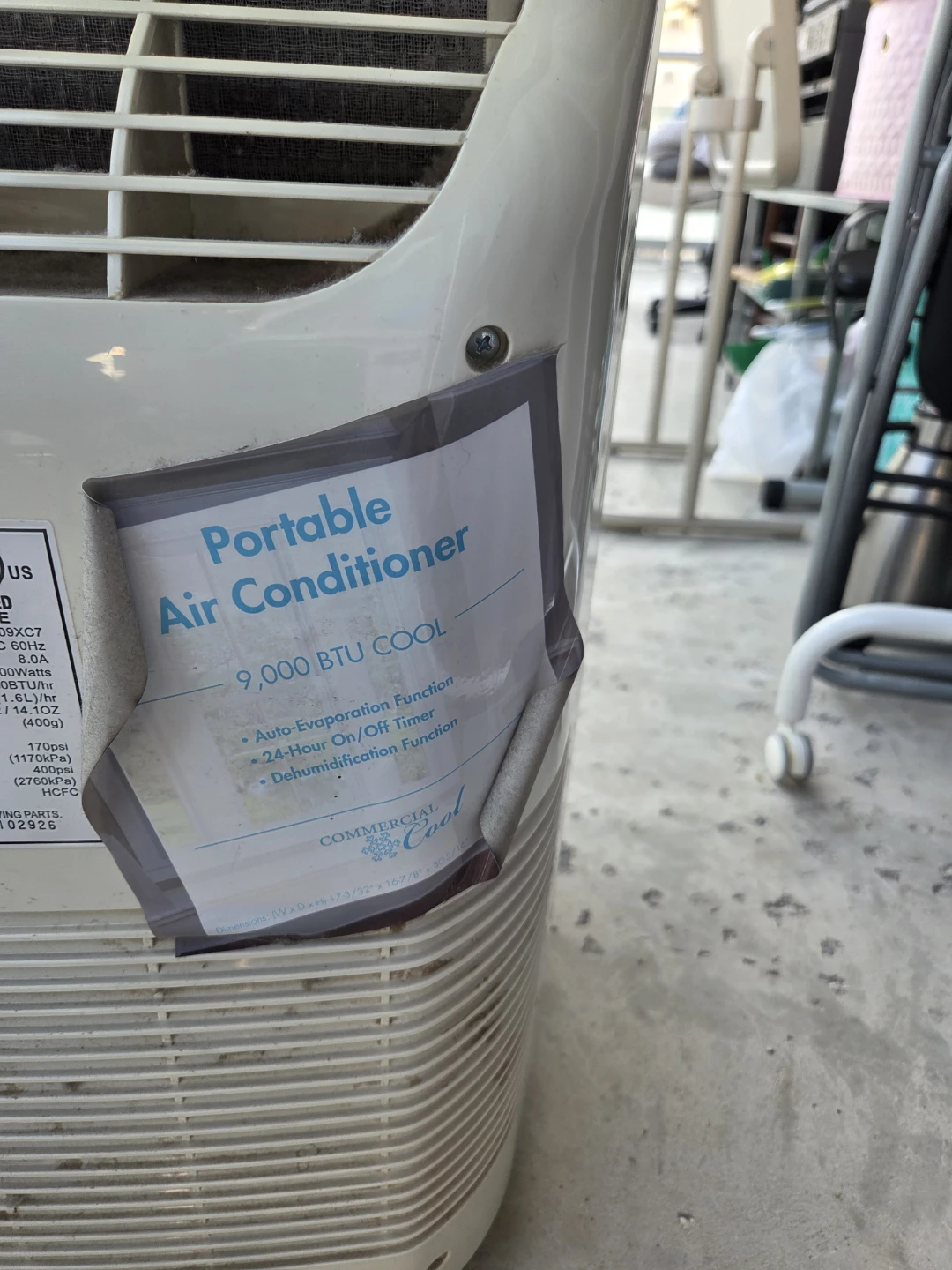 Commercial Cool 9,000 BTU Portable Air Conditioner - photo 2