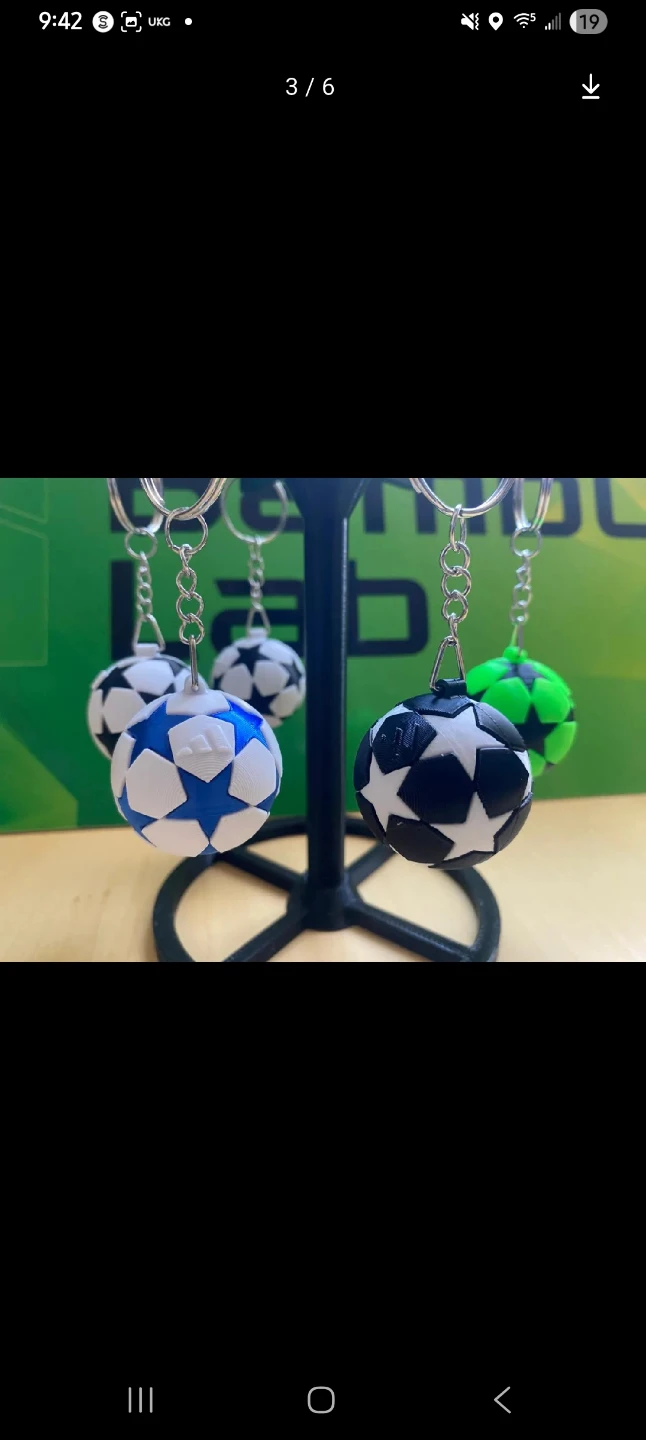Champions League Football Keychains - photo 2